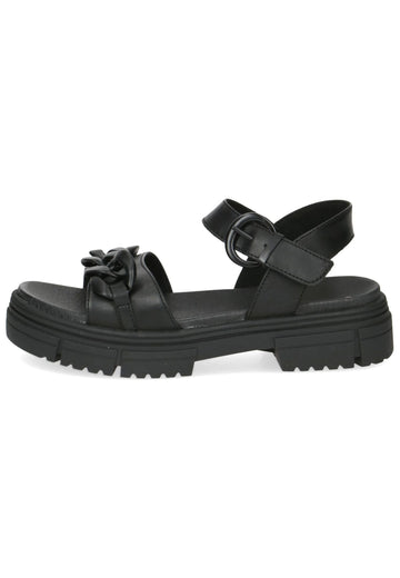 Caprice Sandalen Leder Schwarz - surf4shoes