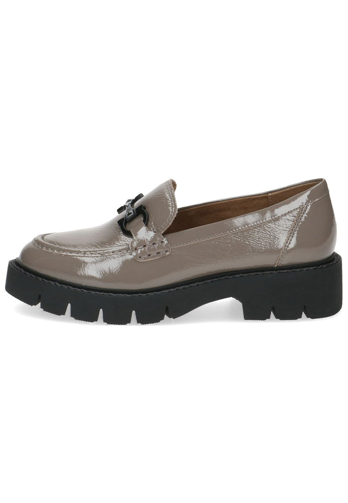 Caprice Slipper Leder Taupe - surf4shoes
