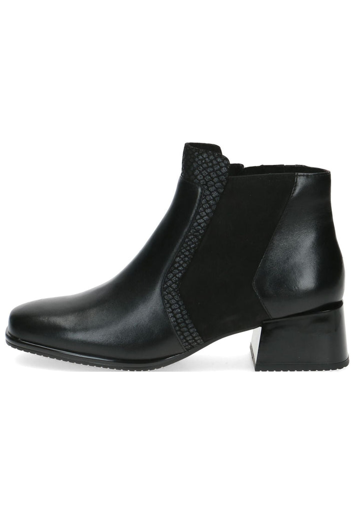 Caprice Stiefelette Leder Schwarz - surf4shoes