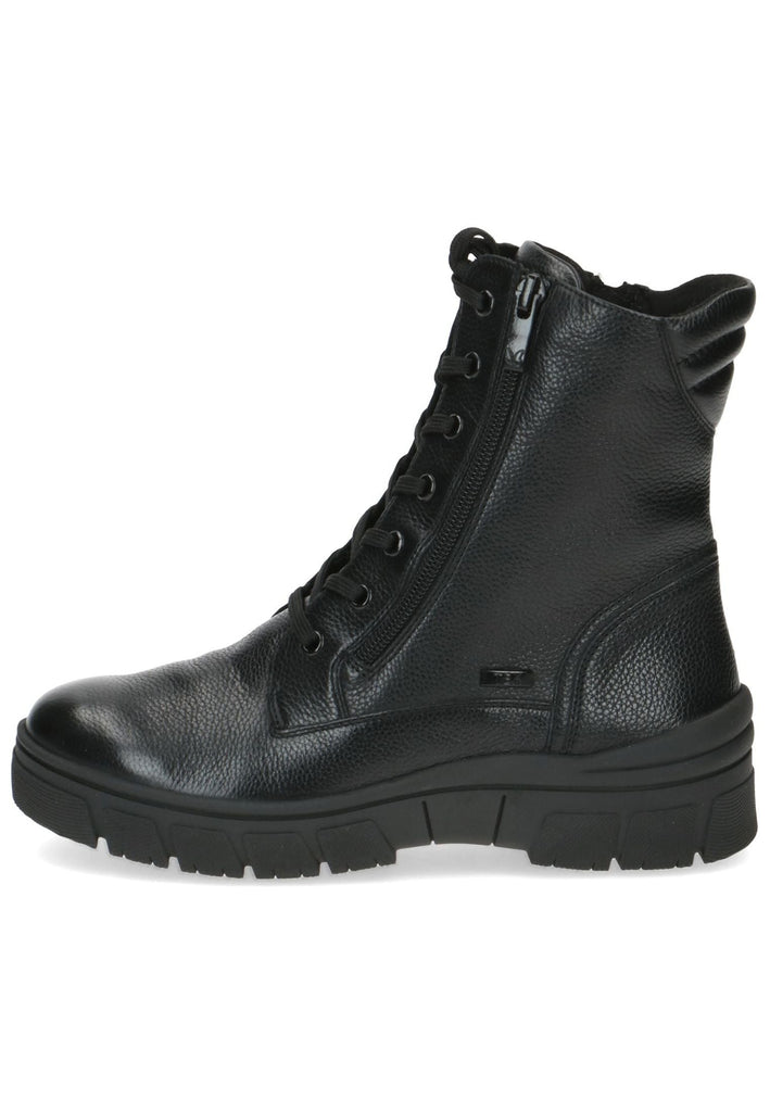 Caprice Stiefelette Leder Schwarz Warmfutter - surf4shoes