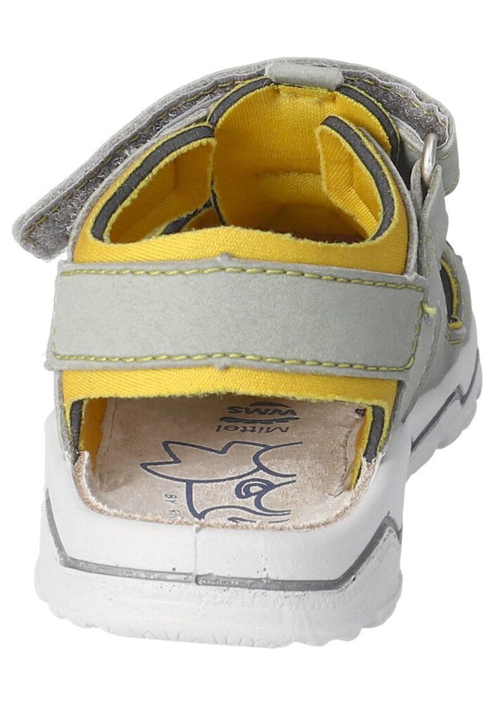 Pepino Sandalen Lederimitat/Textil Grün/Gelb - surf4shoes