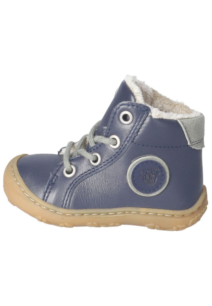 Pepino Halbschuhe Leder Blau Warmfutter - surf4shoes