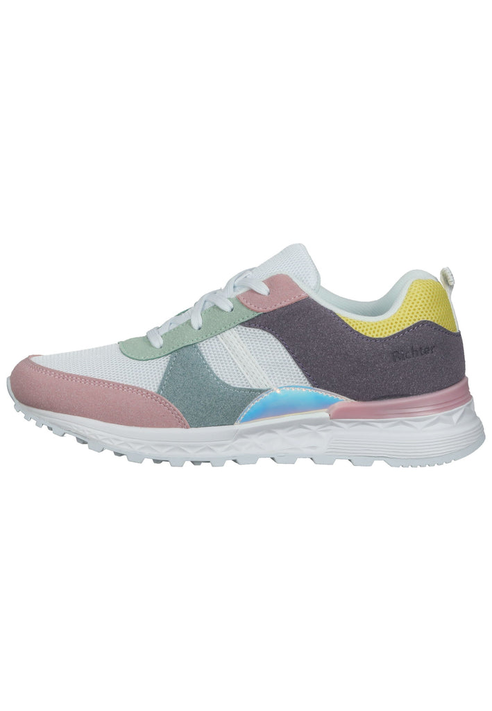 Richter Sneaker Lederimitat Weiß/Rosa - surf4shoes