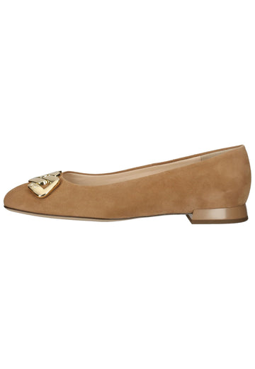 Högl Ballerinas Veloursleder Toffee - surf4shoes