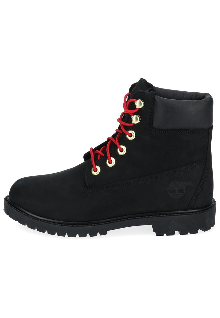 Timberland Stiefelette Leder Schwarz/Rot - surf4shoes