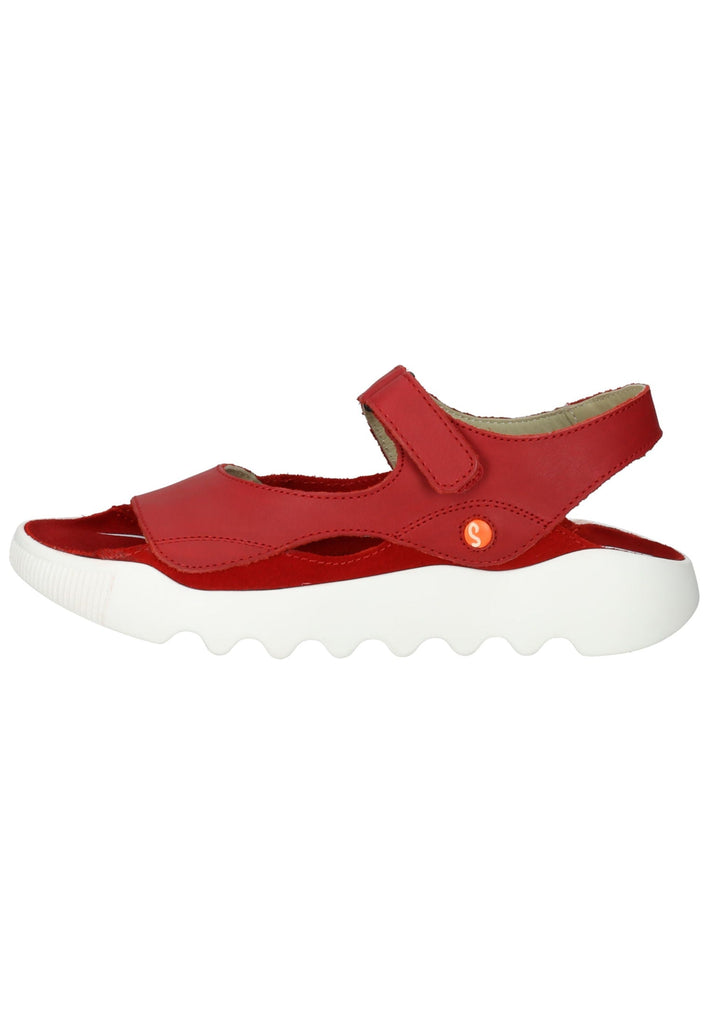 softinos Sandalen Leder Rot - surf4shoes