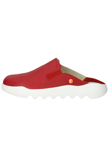 softinos Pantoletten Leder Rot - surf4shoes