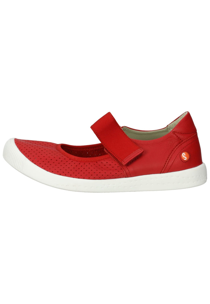 softinos Ballerinas Leder Rot - surf4shoes