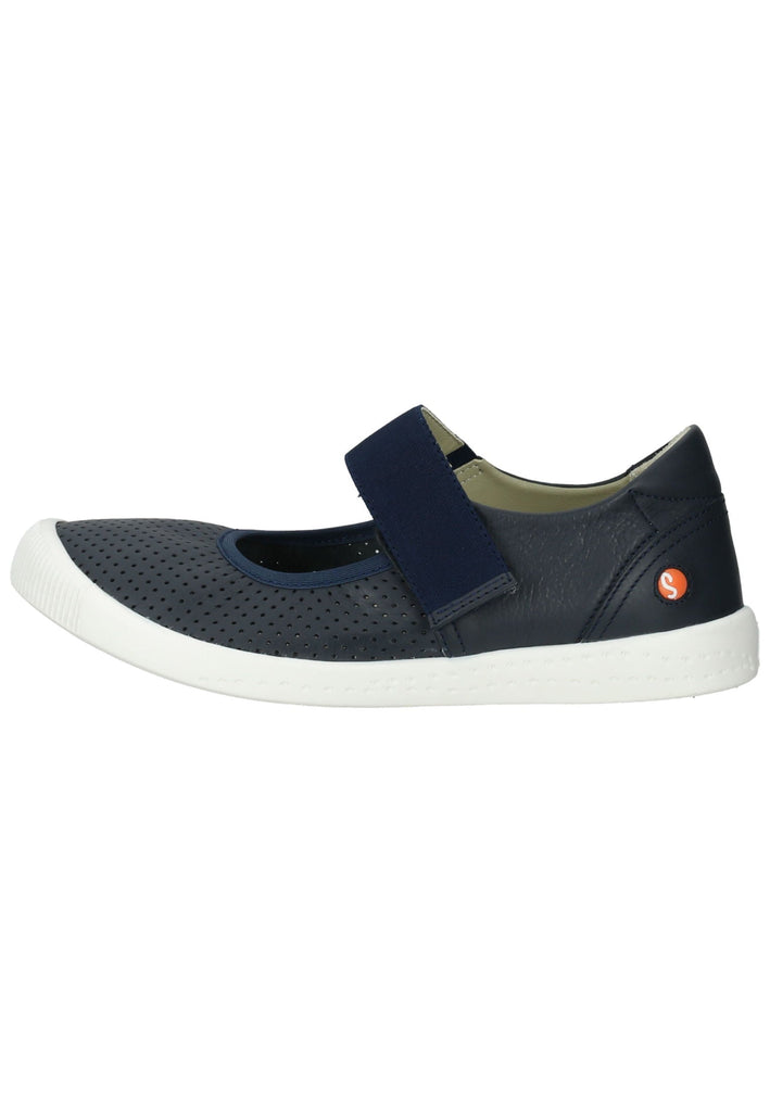 softinos Ballerinas Leder Navy - surf4shoes
