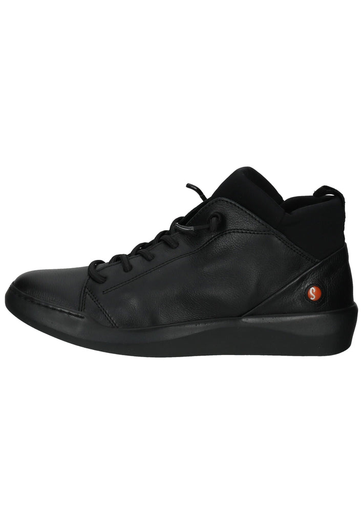 softinos Sneaker Leder/Textil Schwarz/Schwarz - surf4shoes