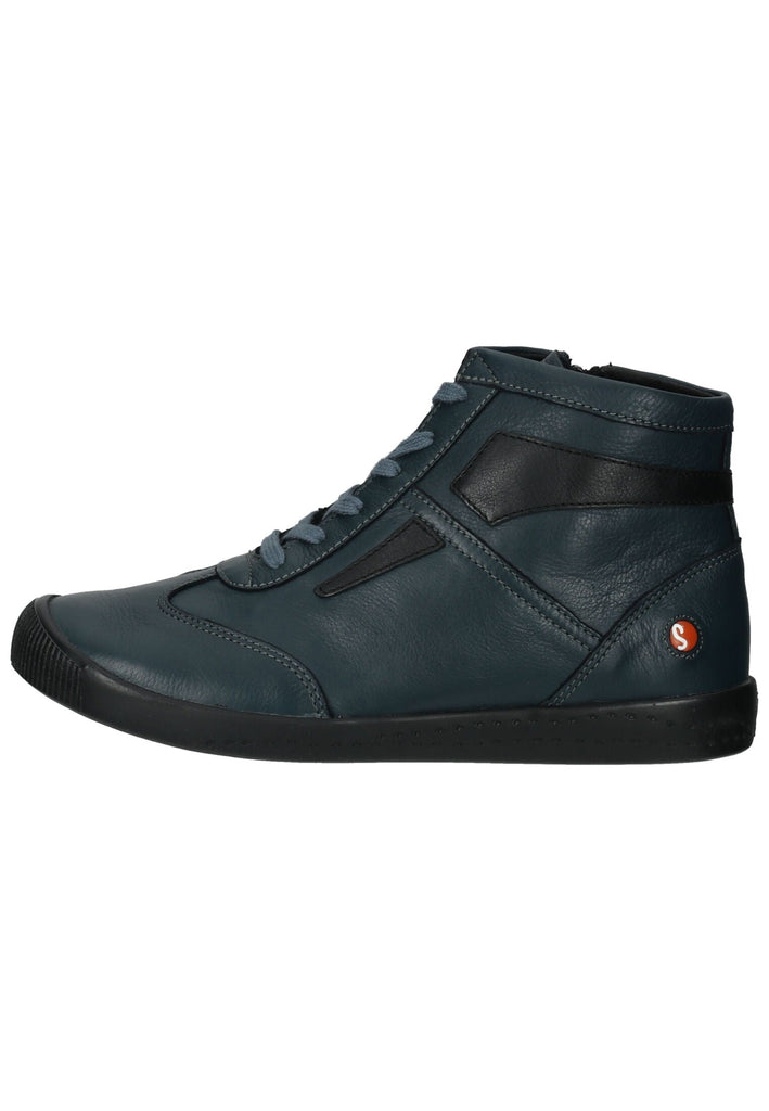 softinos Stiefelette Leder Blau/Schwarz - surf4shoes