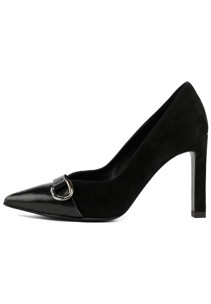 Peter Kaiser Pumps Veloursleder Schwarz/Rosa - surf4shoes