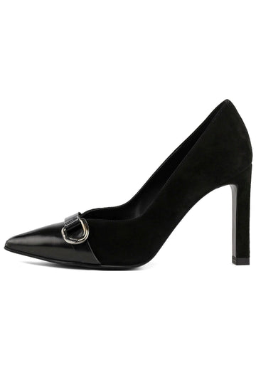 Peter Kaiser Pumps Veloursleder Schwarz/Rosa - surf4shoes