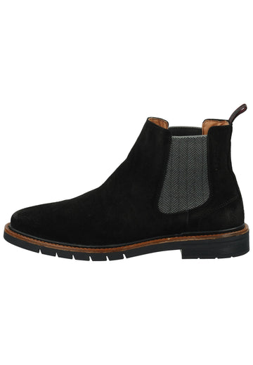 Salamander Stiefelette Veloursleder/Textil Schwarz - surf4shoes