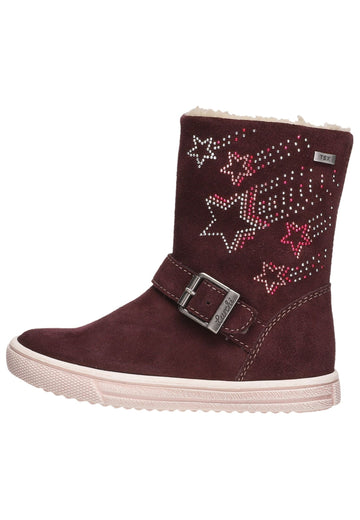 Lurchi Stiefel Veloursleder Burgundy - surf4shoes