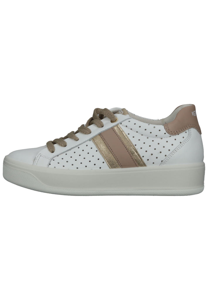 IGI&CO Sneaker Nappaleder Weiß/Beige - surf4shoes