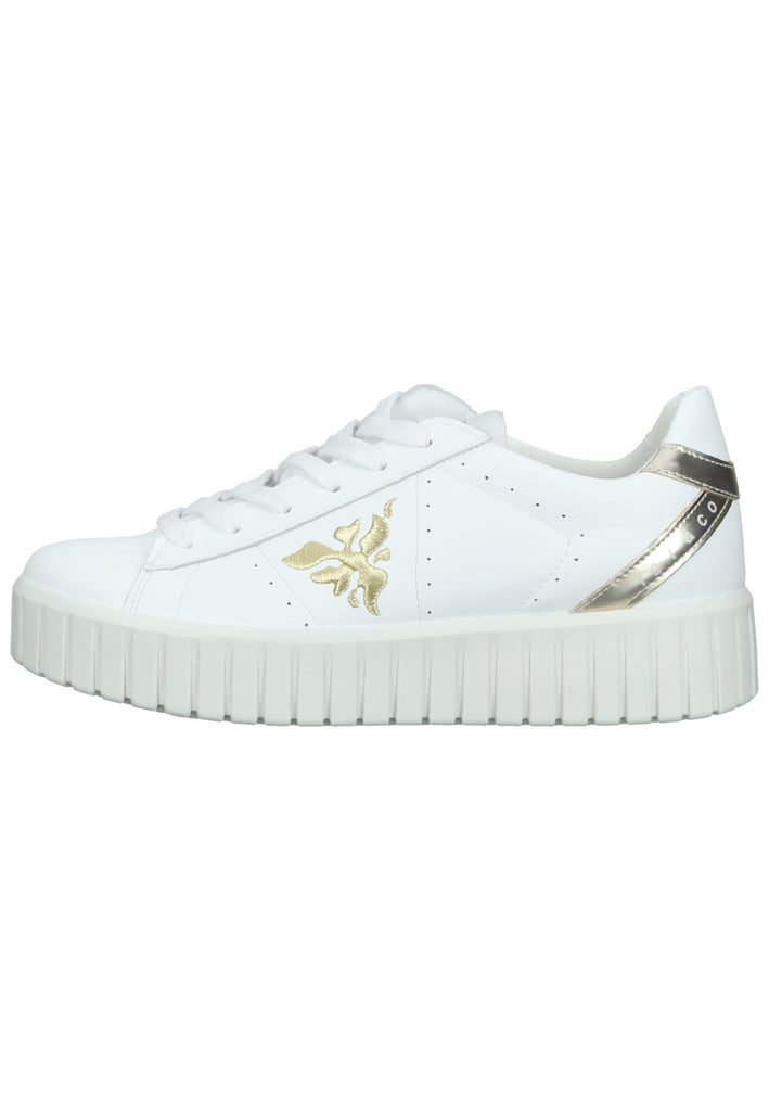IGI&CO Sneaker Leder Weiß/Gold - surf4shoes