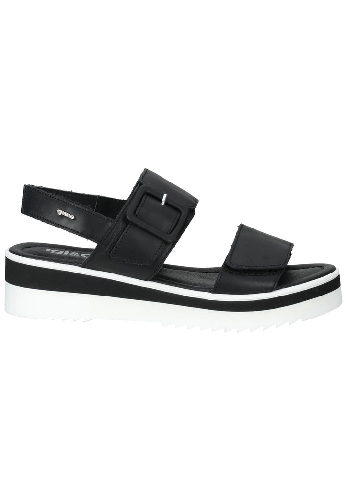 IGI&CO Sandalen Nappaleder Schwarz - surf4shoes