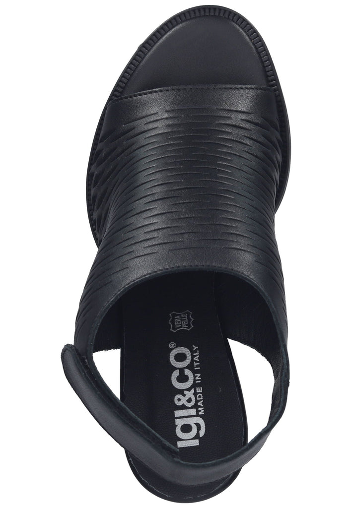 IGI&CO Sandalen Nappaleder Schwarz - surf4shoes