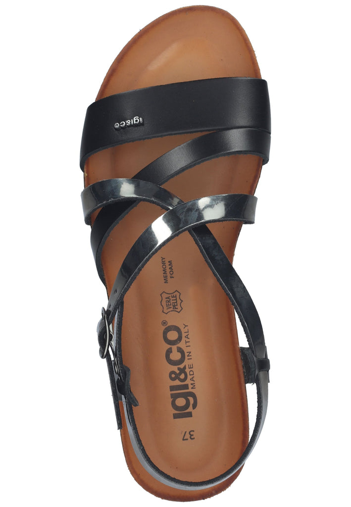 IGI&CO Sandalen Leder Schwarz - surf4shoes