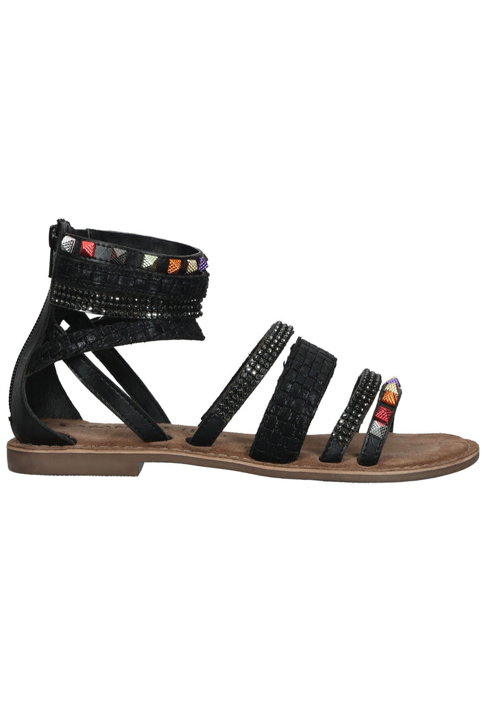 Lazamani Sandalen Leder Schwarz - surf4shoes