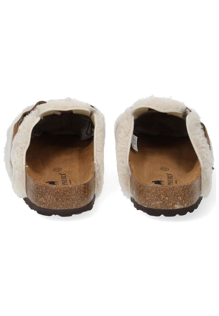 Shepherd Pantoletten Lammfell Creme Warmfutter - surf4shoes