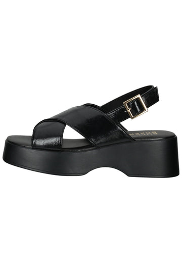 Bullboxer Sandalen Lederimitat Schwarz - surf4shoes