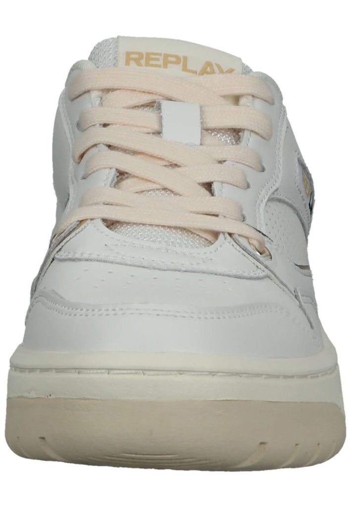 Replay Sneaker Leder Weiß/Gold - surf4shoes