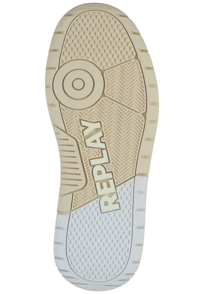 Replay Sneaker Leder Weiß/Gold - surf4shoes