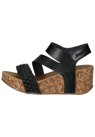 Blowfish Sandalen Lederimitat Schwarz - surf4shoes