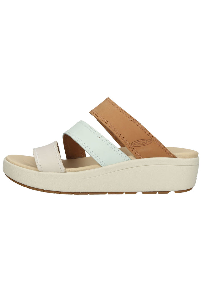 Keen Pantoletten Leder Beige/Braun - surf4shoes