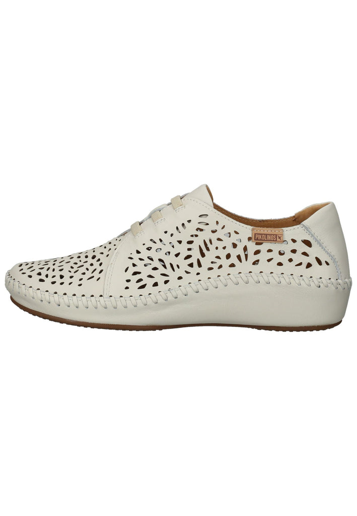 Pikolinos Halbschuhe Leder Weiß/Beige - surf4shoes