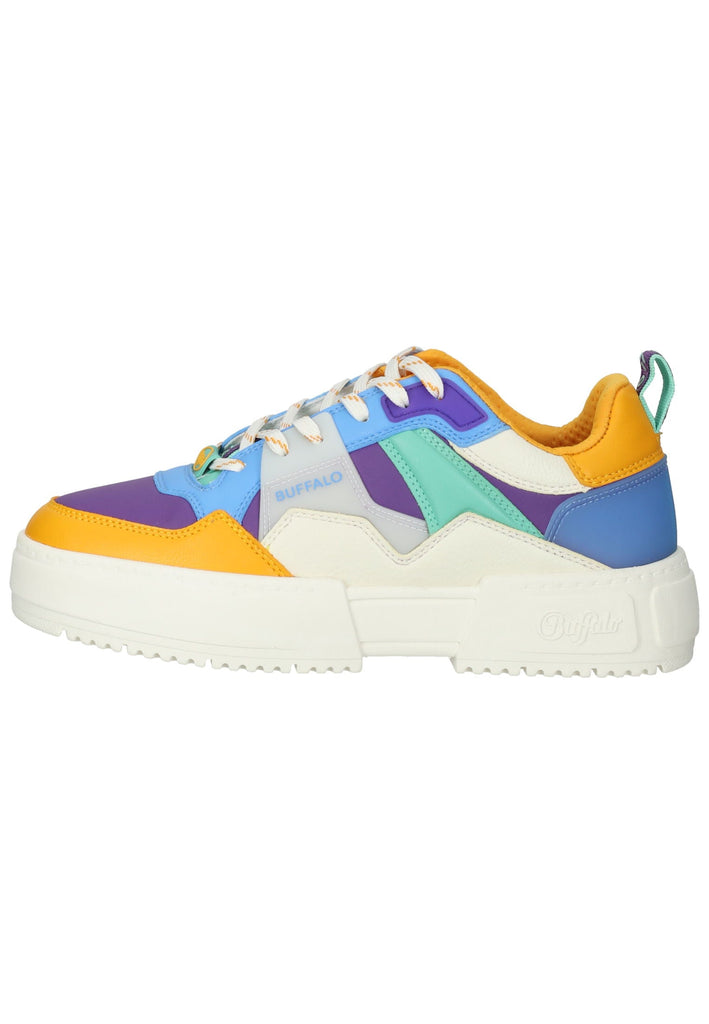 Buffalo Sneaker Lederimitat Weiß kombi - surf4shoes