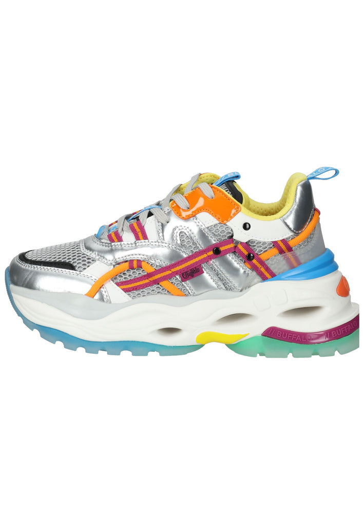 Buffalo Sneaker Lederimitat Silber - surf4shoes