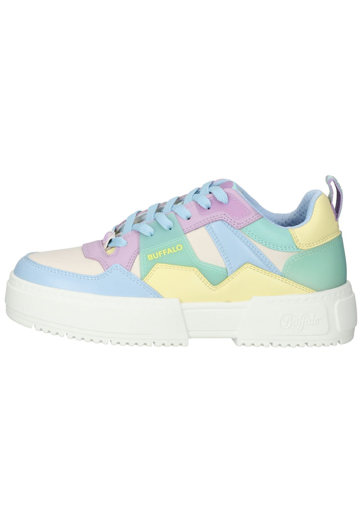 Buffalo Sneaker Lederimitat Weiß kombi - surf4shoes