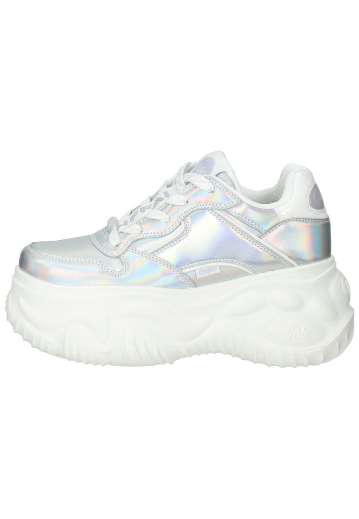 Buffalo Sneaker Lederimitat Silber - surf4shoes
