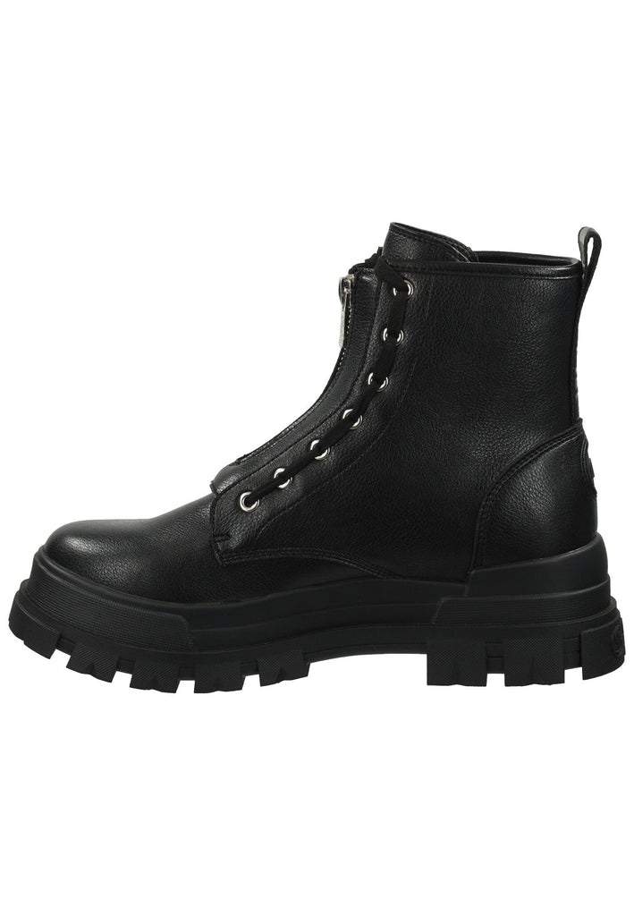 Buffalo Stiefelette Lederimitat Schwarz Warmfutter - surf4shoes