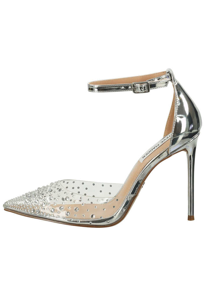 Steve Madden Sandalen Lederimitat Silber - surf4shoes