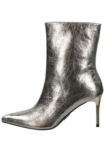 Steve Madden Stiefelette Lederimitat Silber - surf4shoes