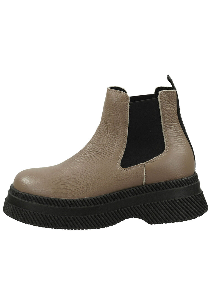 Steve Madden Stiefelette Leder/Textil Beige - surf4shoes
