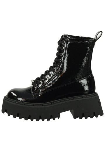 Steve Madden Stiefelette Lederimitat/Textil Schwarz - surf4shoes