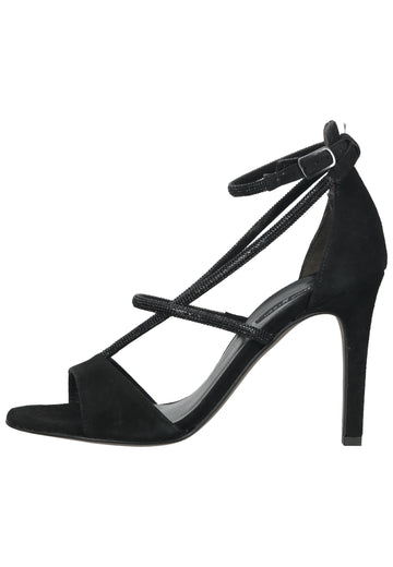 Paul Green Sandalen Leder Schwarz - surf4shoes