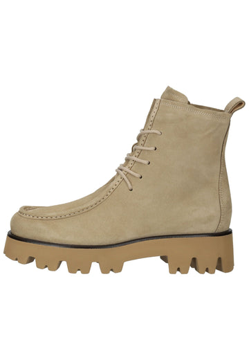 Paul Green Stiefelette Veloursleder Beige - surf4shoes