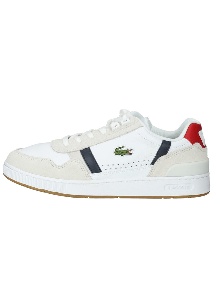Lacoste Sneaker Leder/Textil Weiß/Blau - surf4shoes