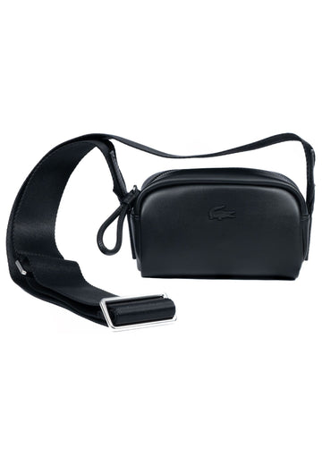 Lacoste Taschen Leder Schwarz - surf4shoes