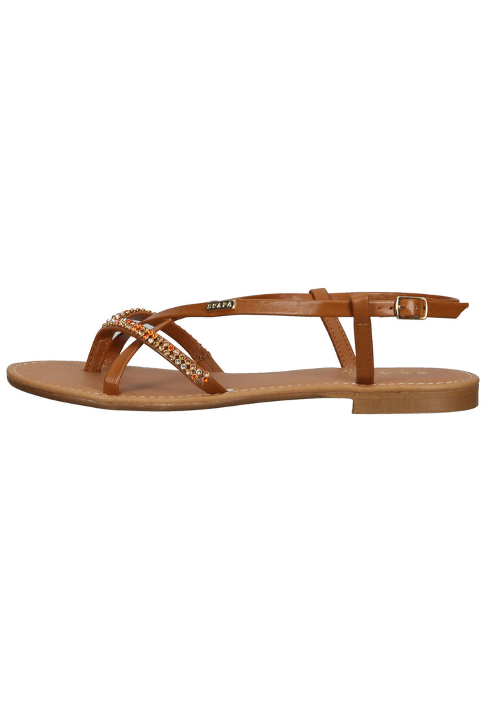 Scapa Sandalen Leder Cognac - surf4shoes