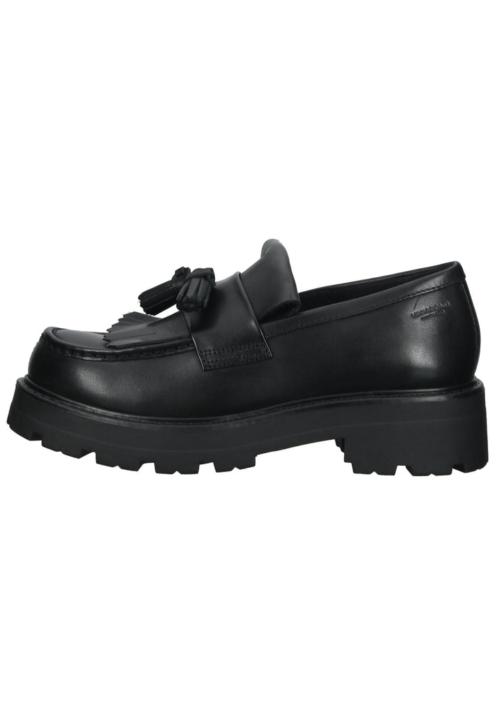 Vagabond Slipper Glattleder Schwarz - surf4shoes