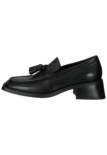 Vagabond Slipper Leder Schwarz - surf4shoes