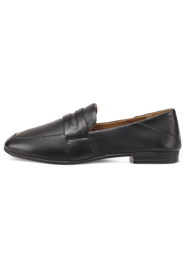 Inuovo Slipper Leder Schwarz - surf4shoes