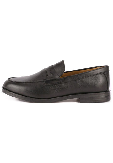 Inuovo Slipper Leder Schwarz - surf4shoes